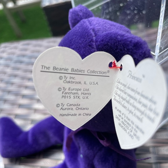 Rare 1997 Ty Princess Diana Beanie Baby P.E. Pellets NO Space TY 1997 - Picture 10 of 11